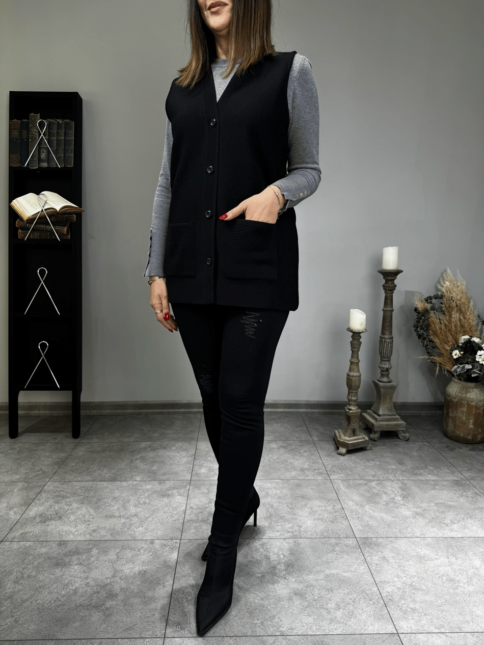 Çelik Örme Basic Yelek 2671