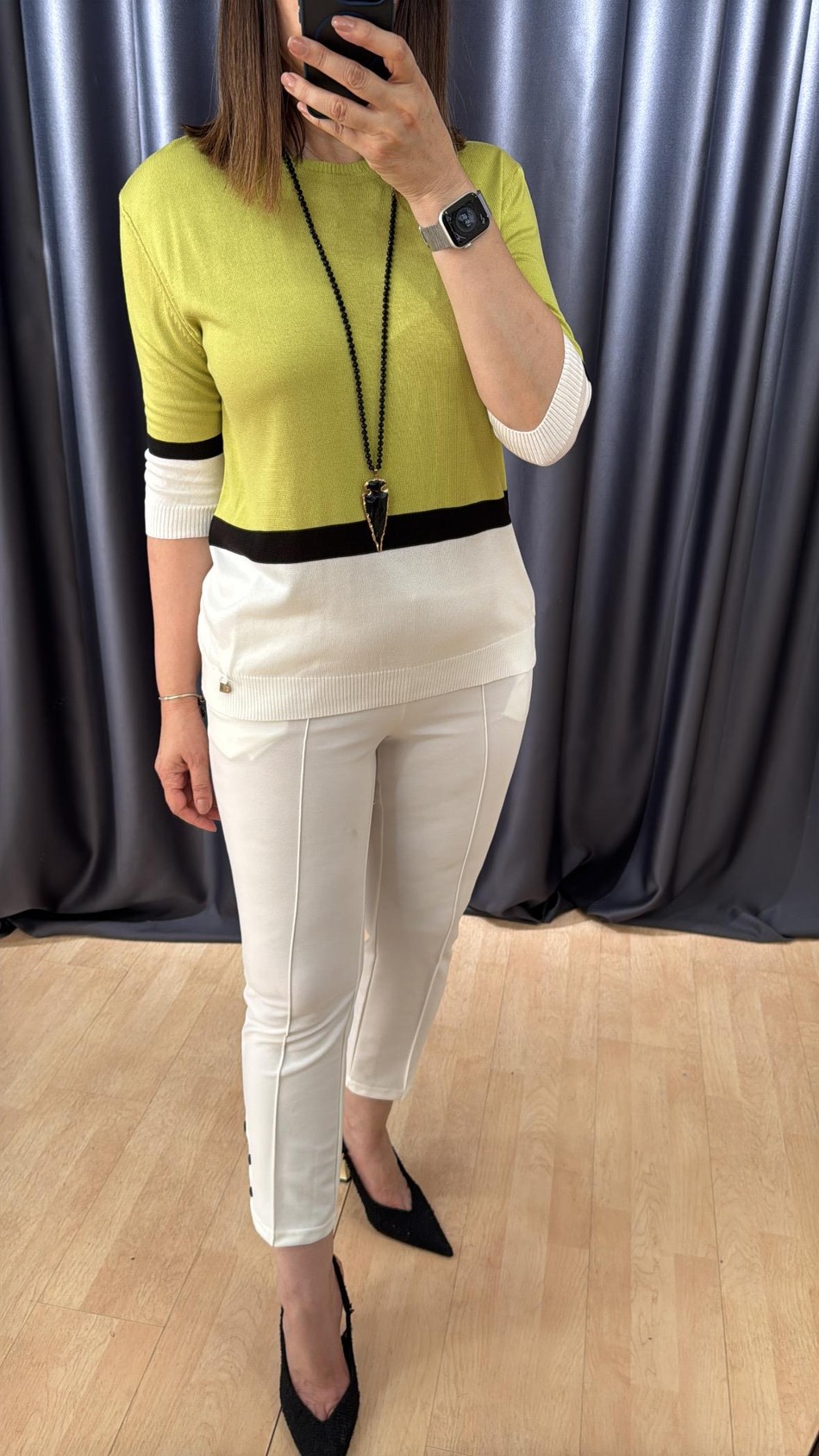 Çift Renk Triko 4336