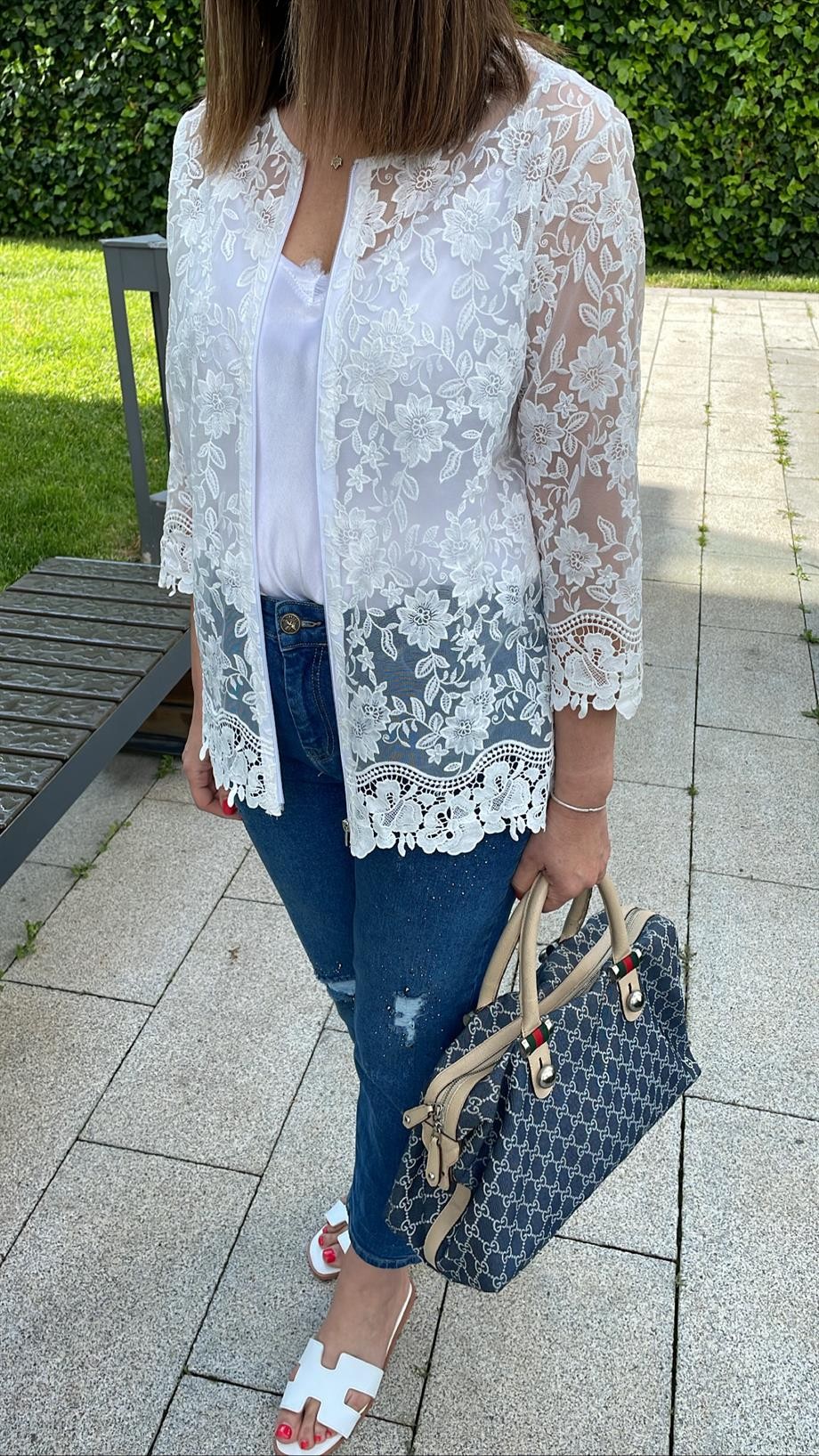 Dantel Bomber Ceket 9210