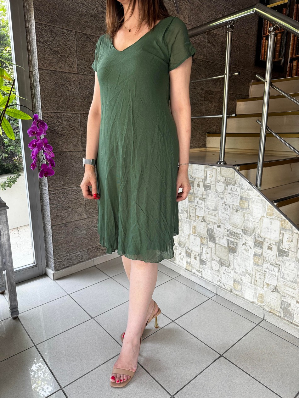 Düz Çift Kat Elbise 0512