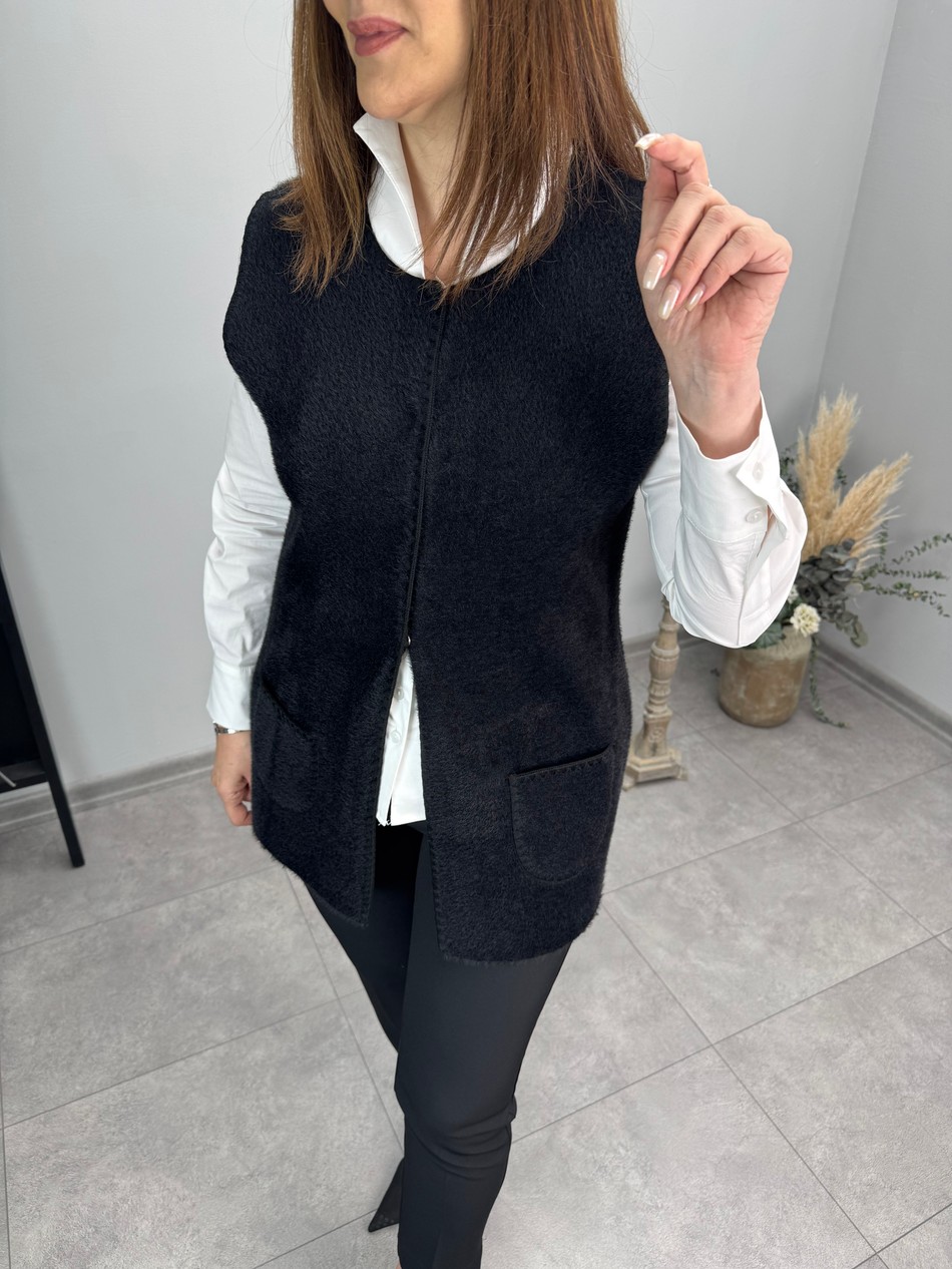 Angora Örme Triko Yelek 3975