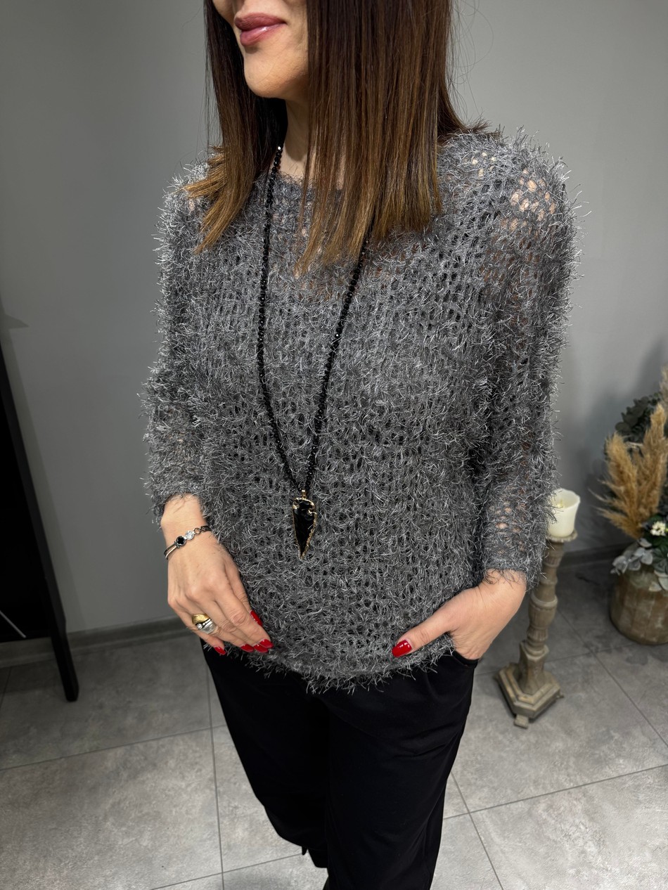 Saçaklı İthal Triko 2945