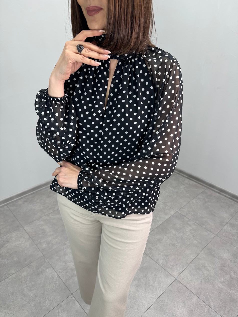 İçi Astarlı Şifon Bluz 3402