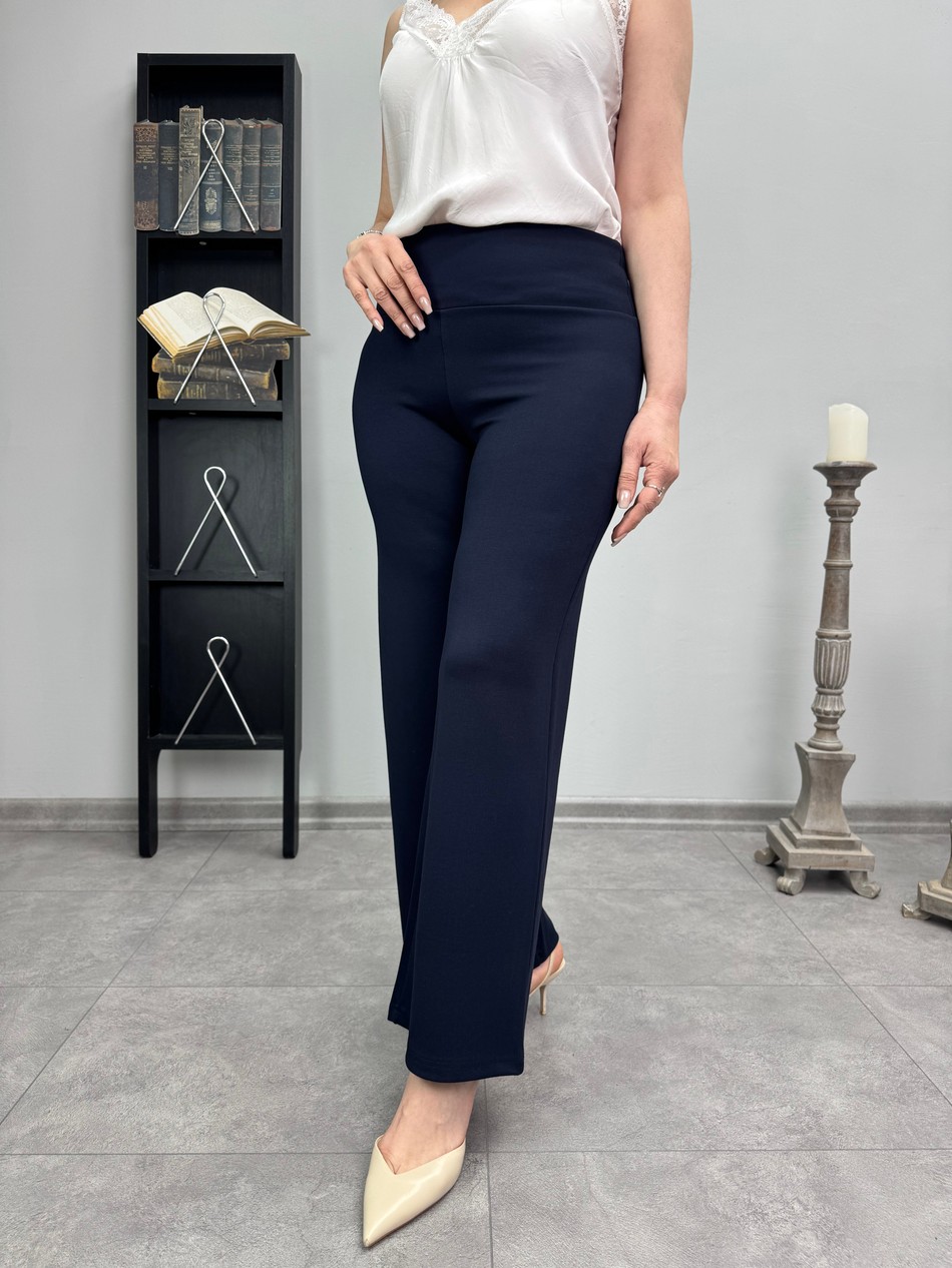 Kalın Kemerli Palazzo Pantolon 3464