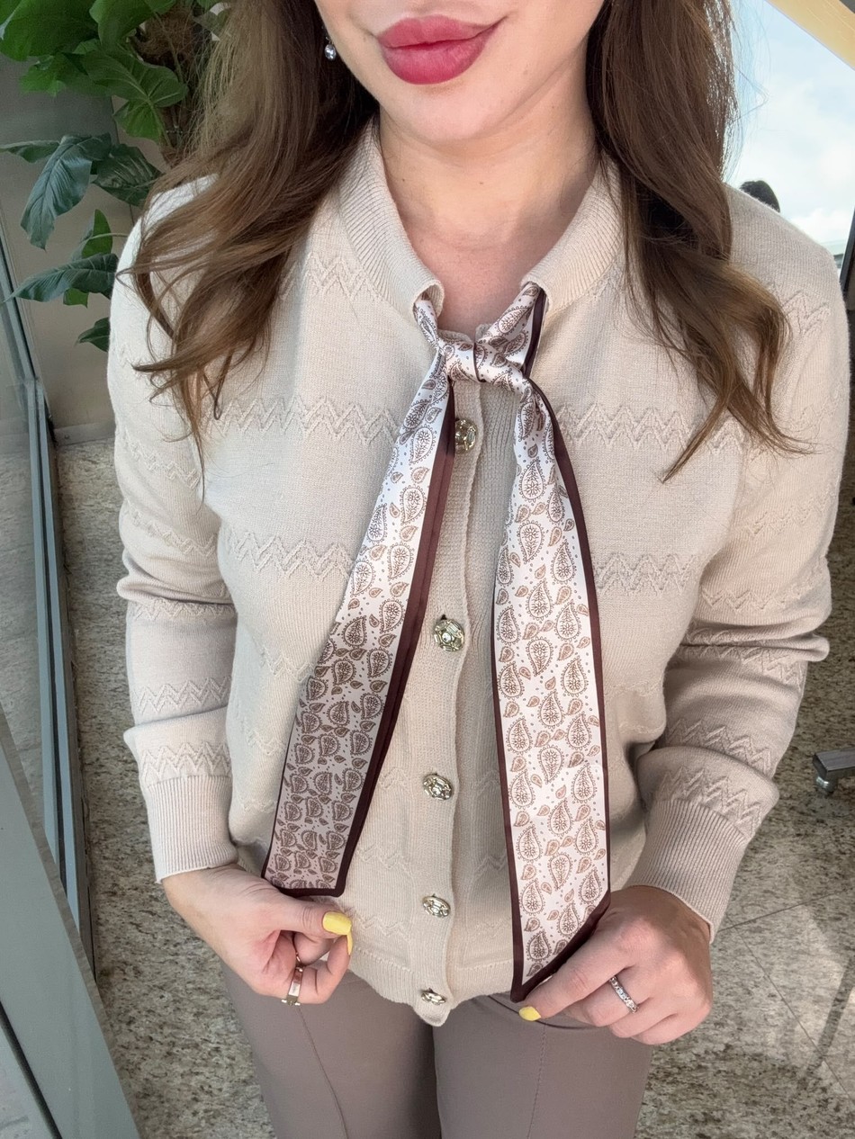 Fularlı Şık Triko 9016