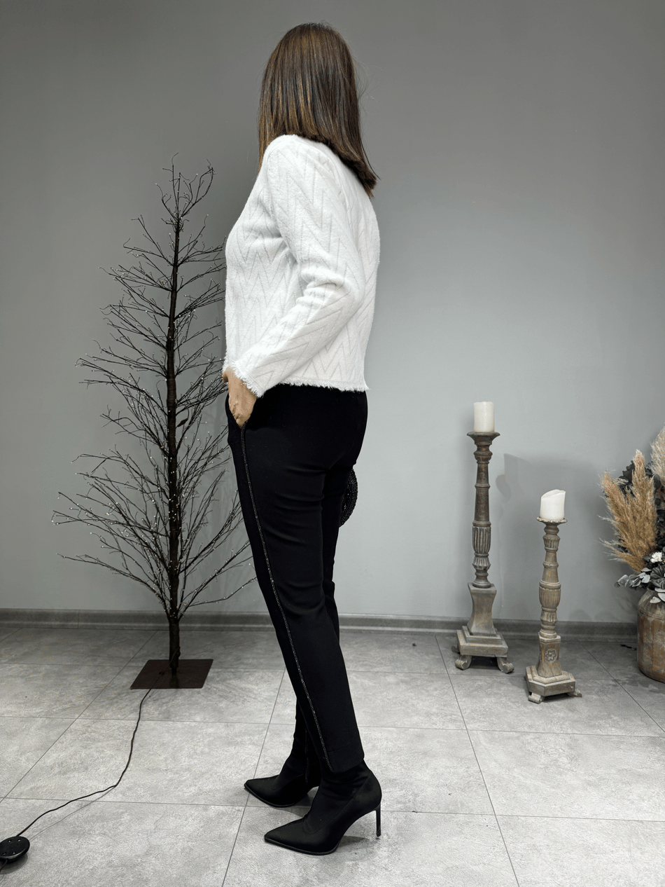 İncili Yerli Angora Hırka Ceket 2739