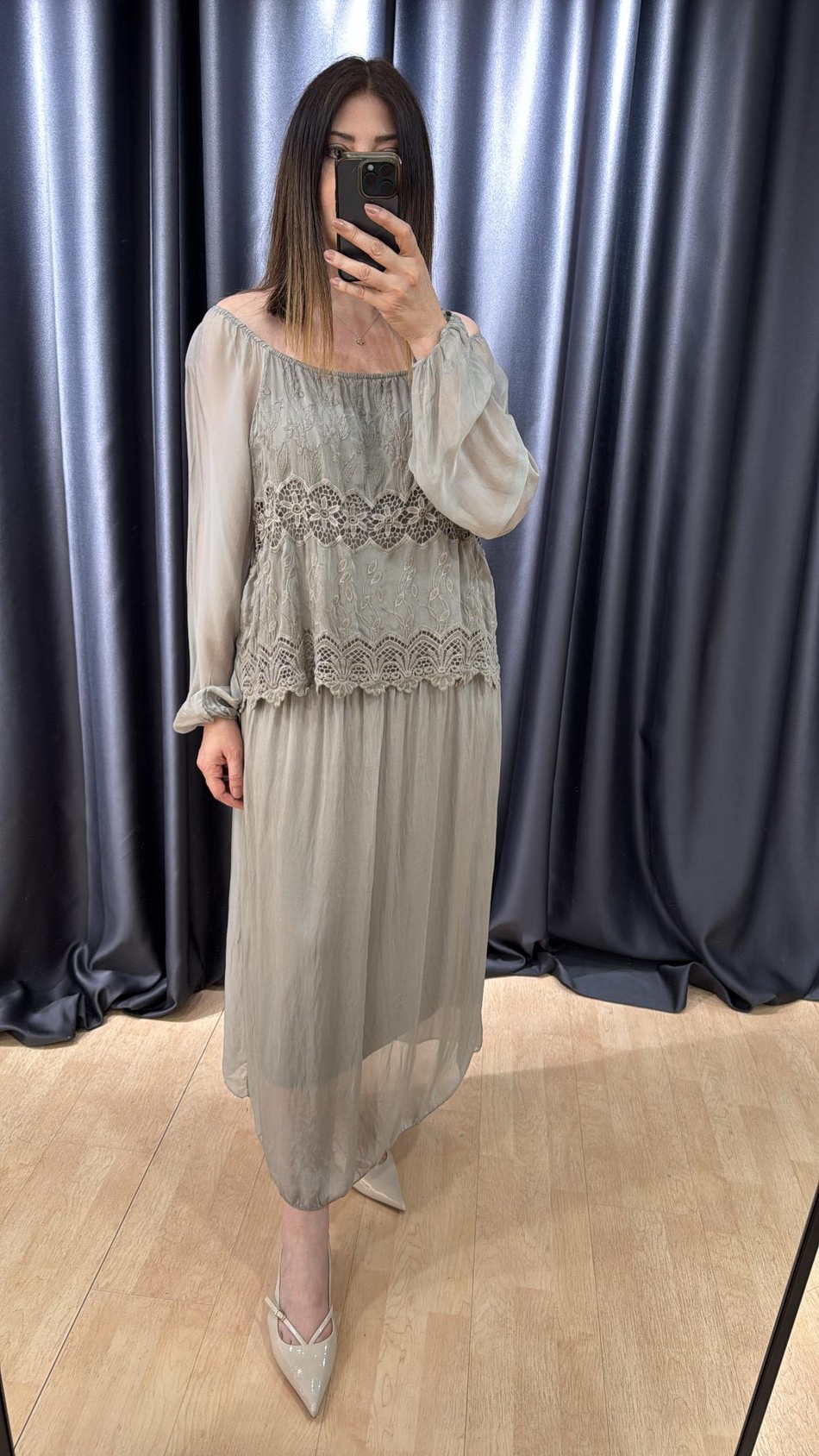 İpek İthal Elbise 8461