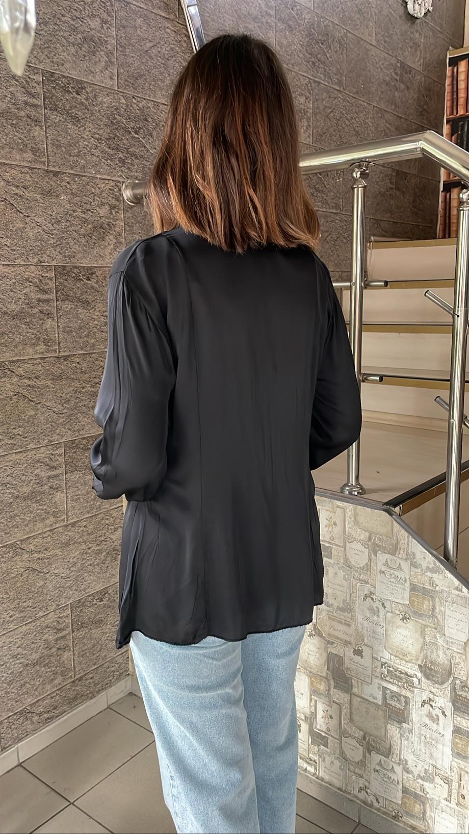 ipek Saten Bluz 3848