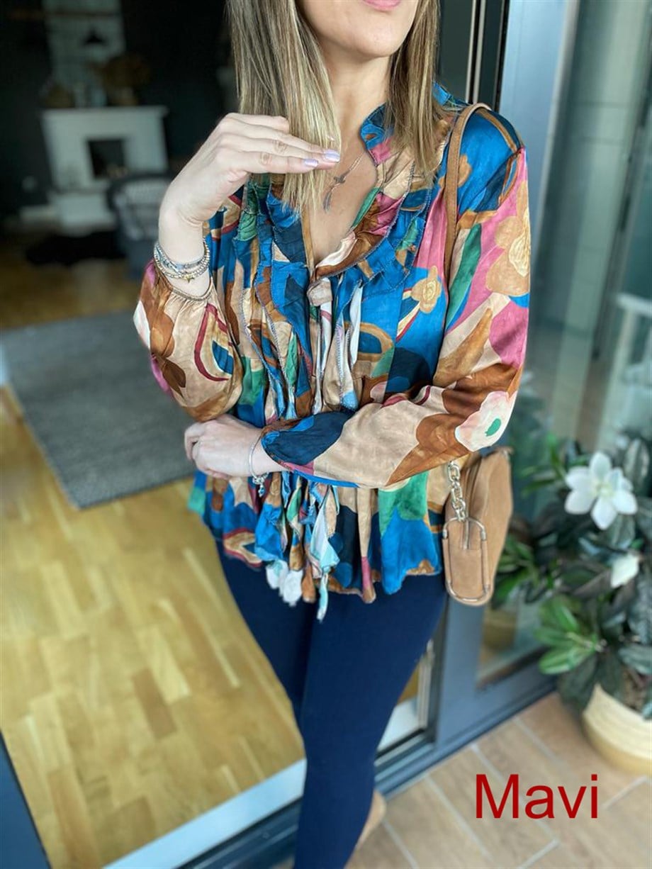 ipek Saten Bluz 3848