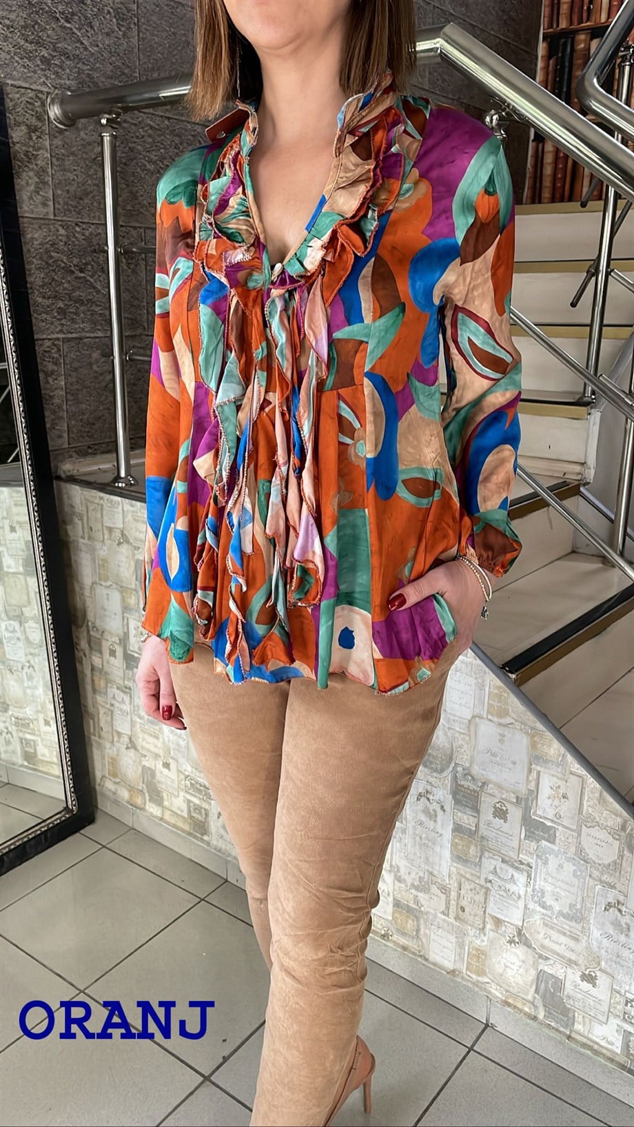 ipek Saten Bluz 3848