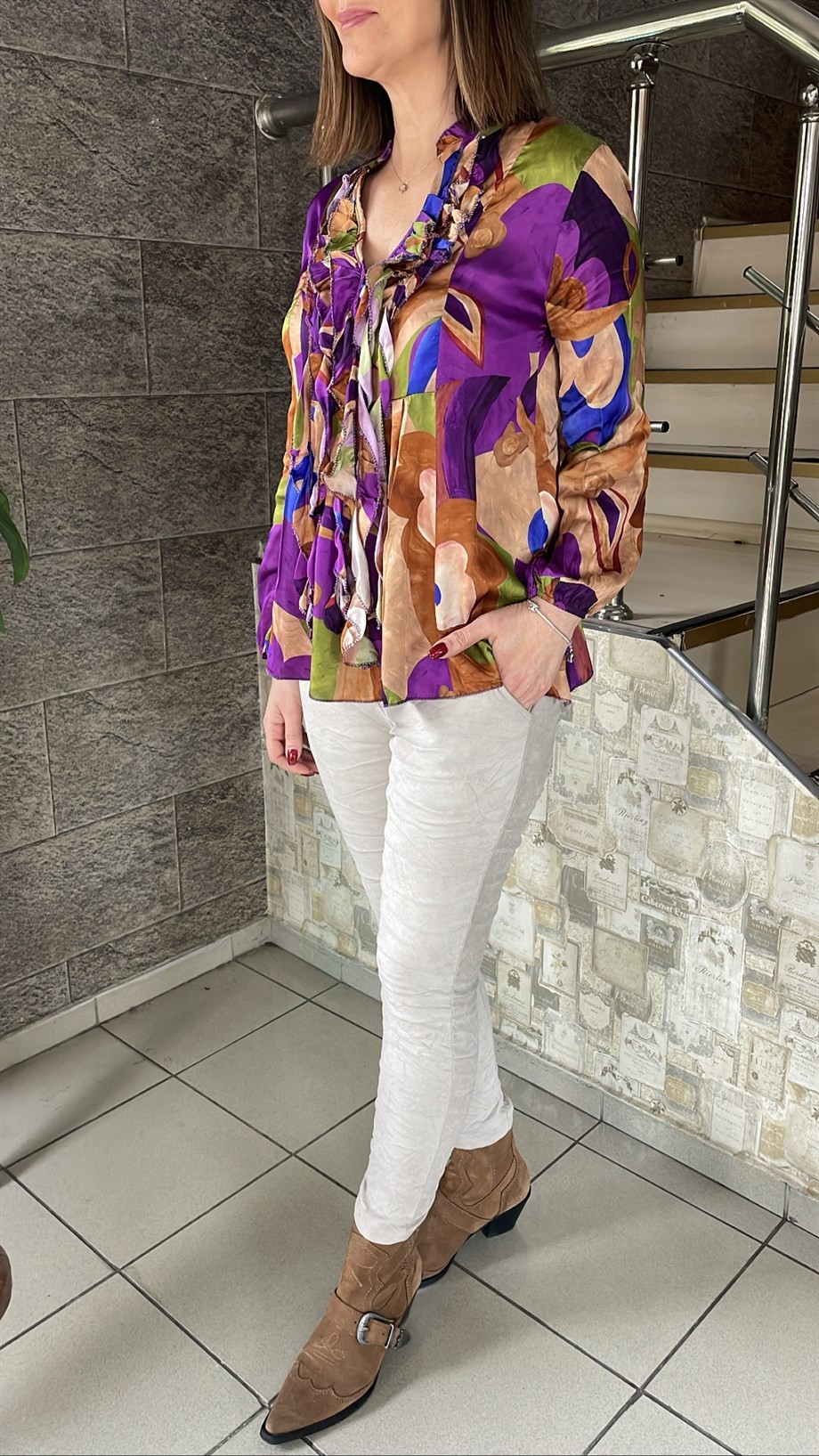 ipek Saten Bluz 3848