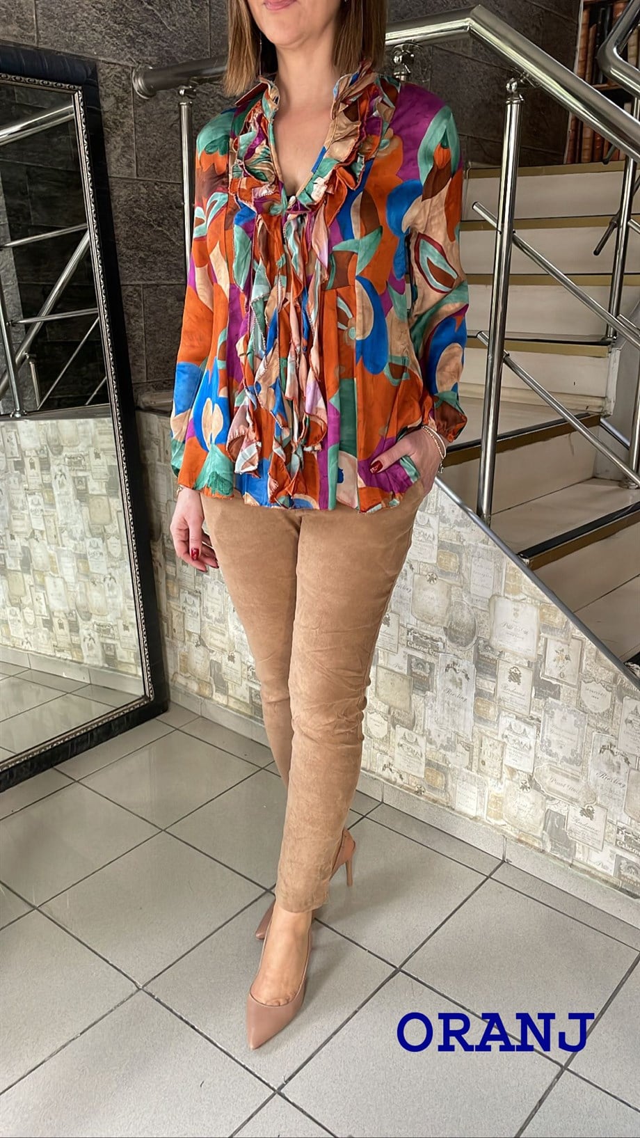 ipek Saten Bluz 3848