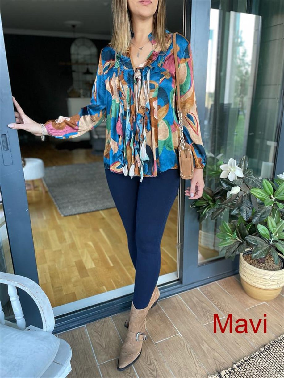 ipek Saten Bluz 3848