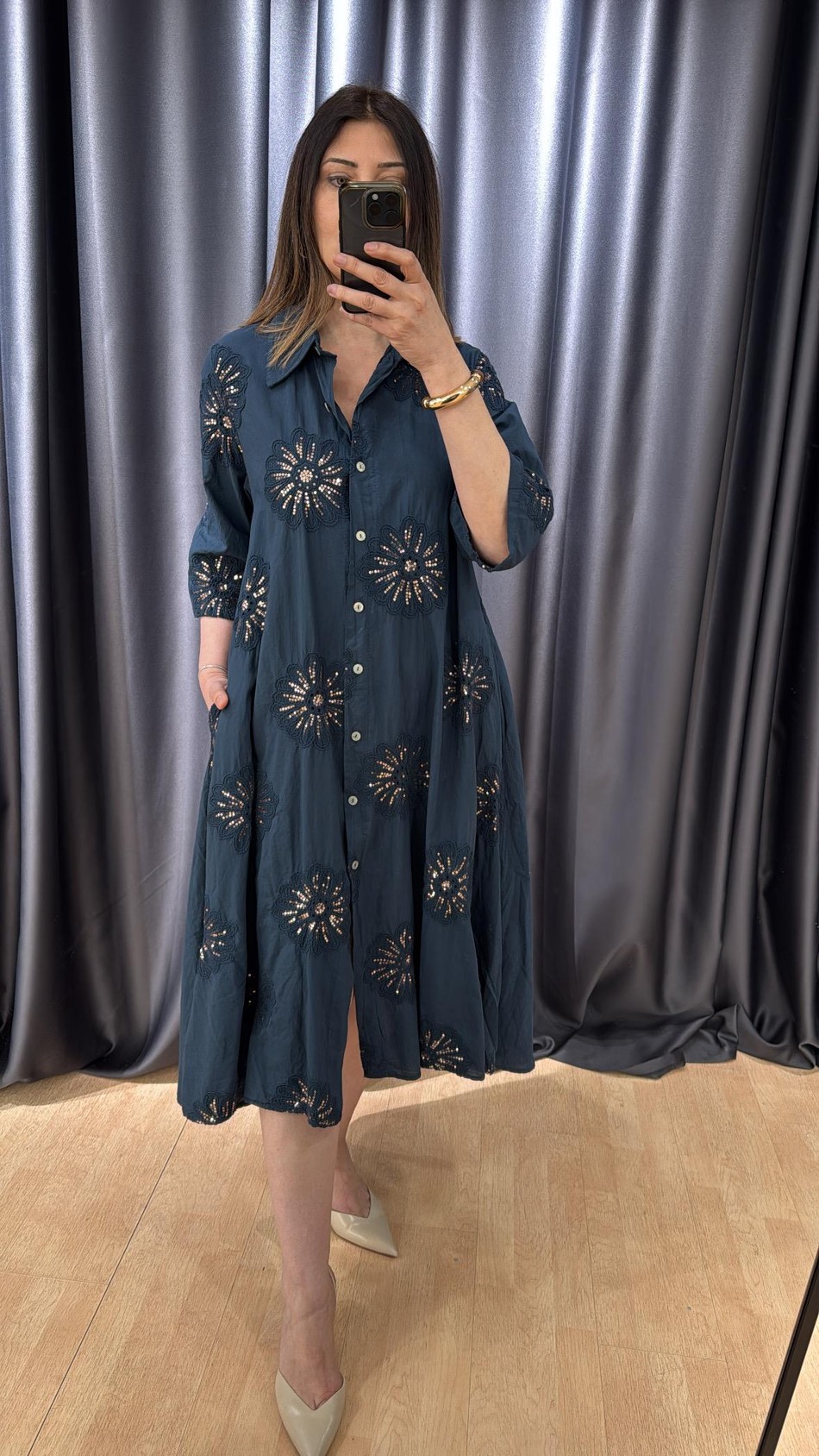 İthal Gömlek Elbise 1237