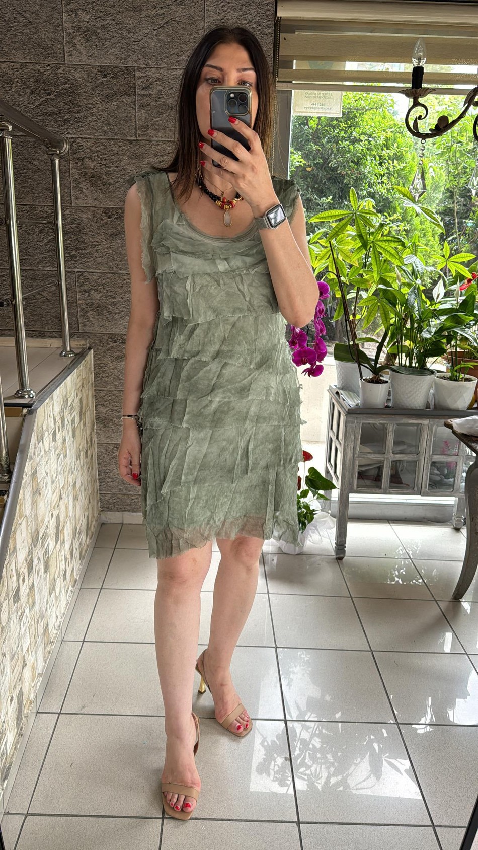 Kat Kat İpek Elbise 7036