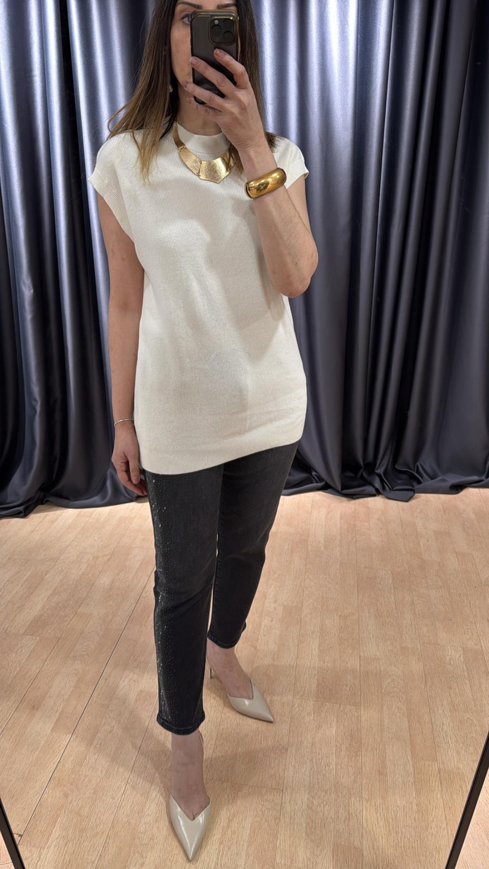 Kolsuz Triko Bluz 3374