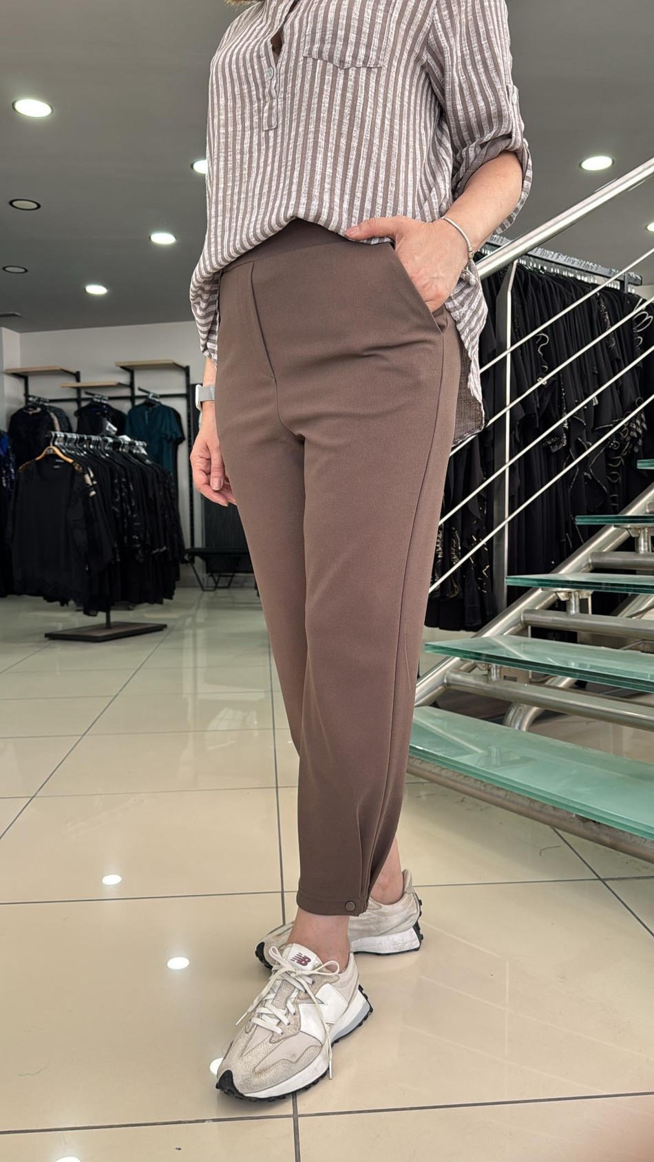 Likralı Krep Pantolon p420