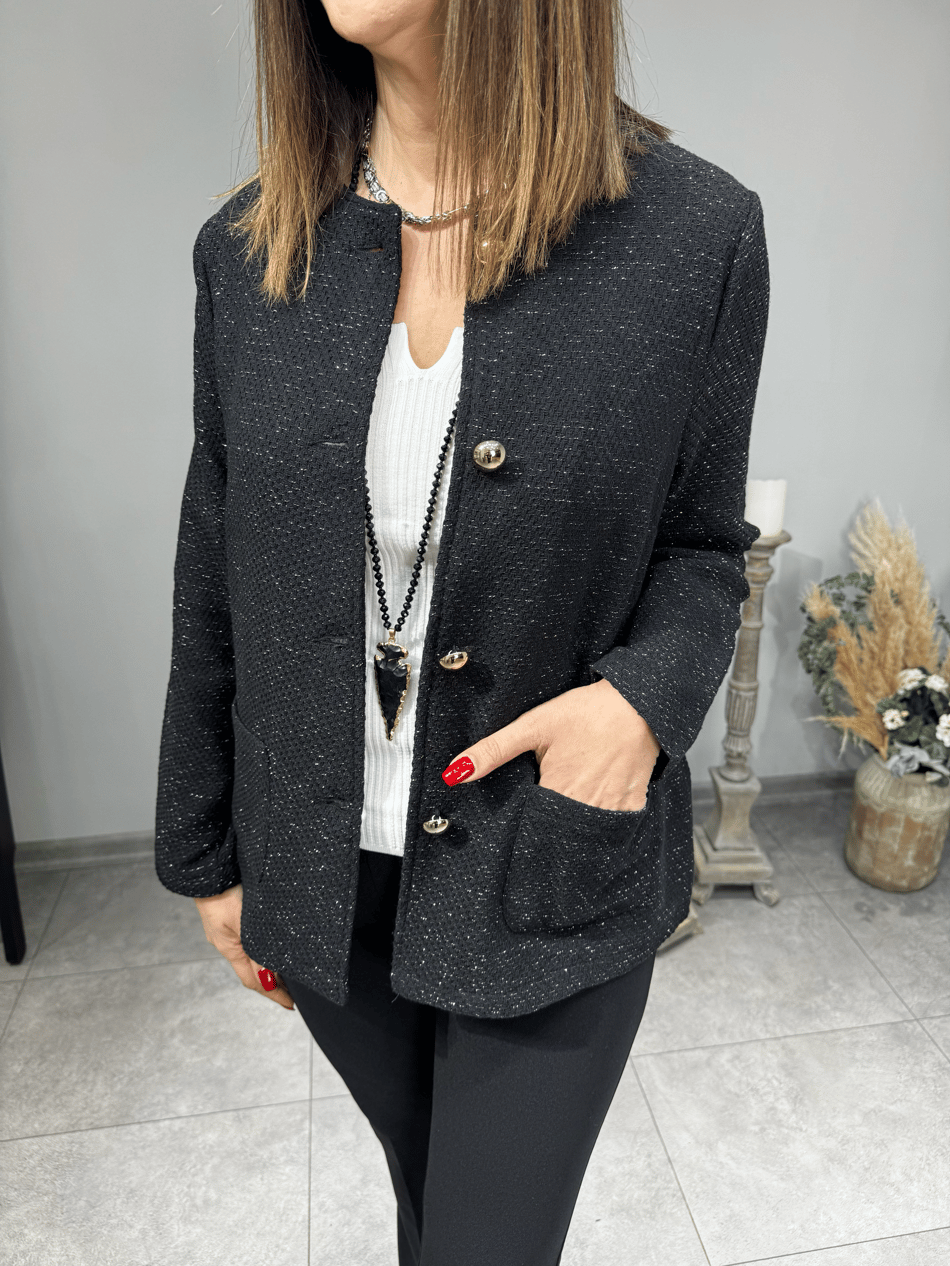 Simli Dokuma Ceket 2534