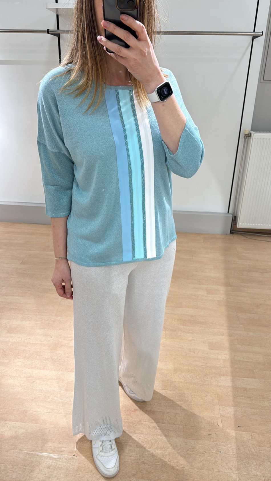 Simli Taşlı Triko 6014