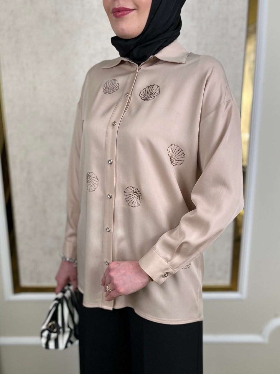 Taş Süslemeli Gömlek 3277