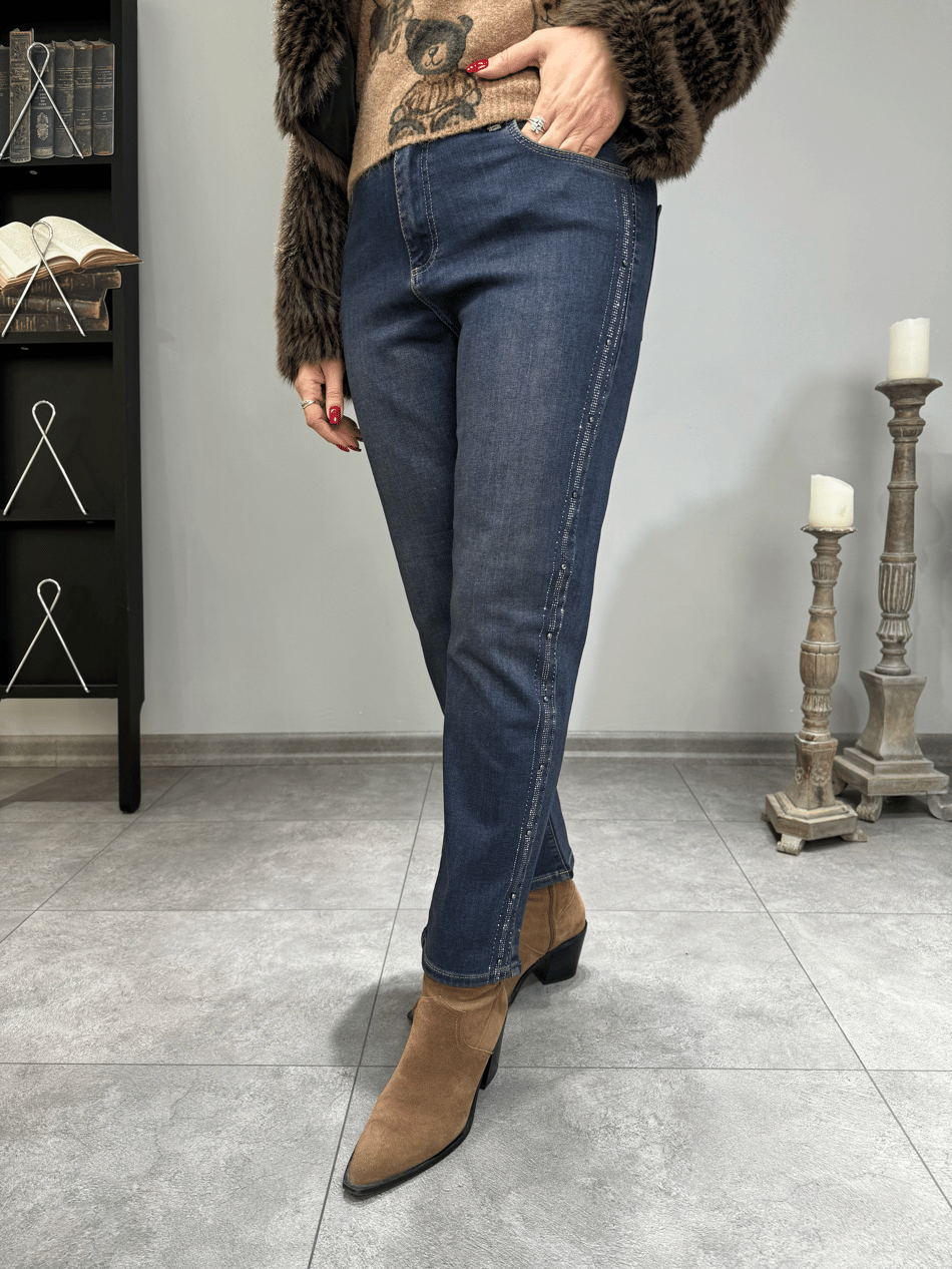 Taşlı Mom Jean p2243