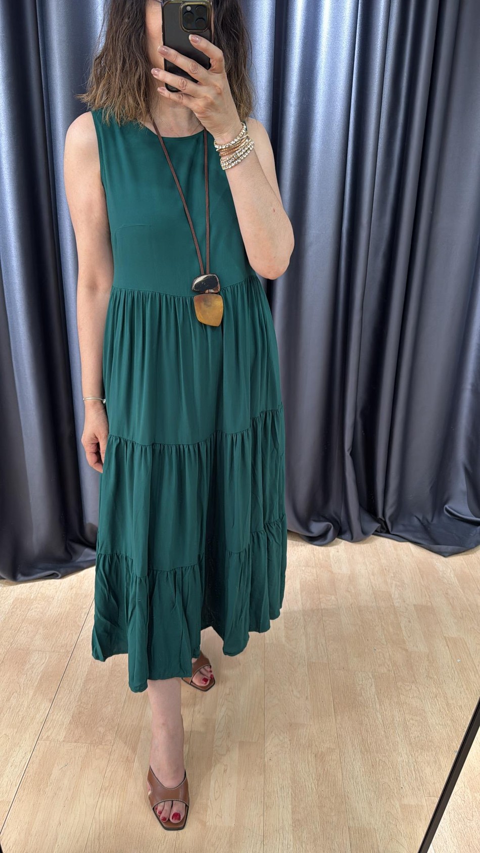 Viskon Kolsuz Elbise 0232