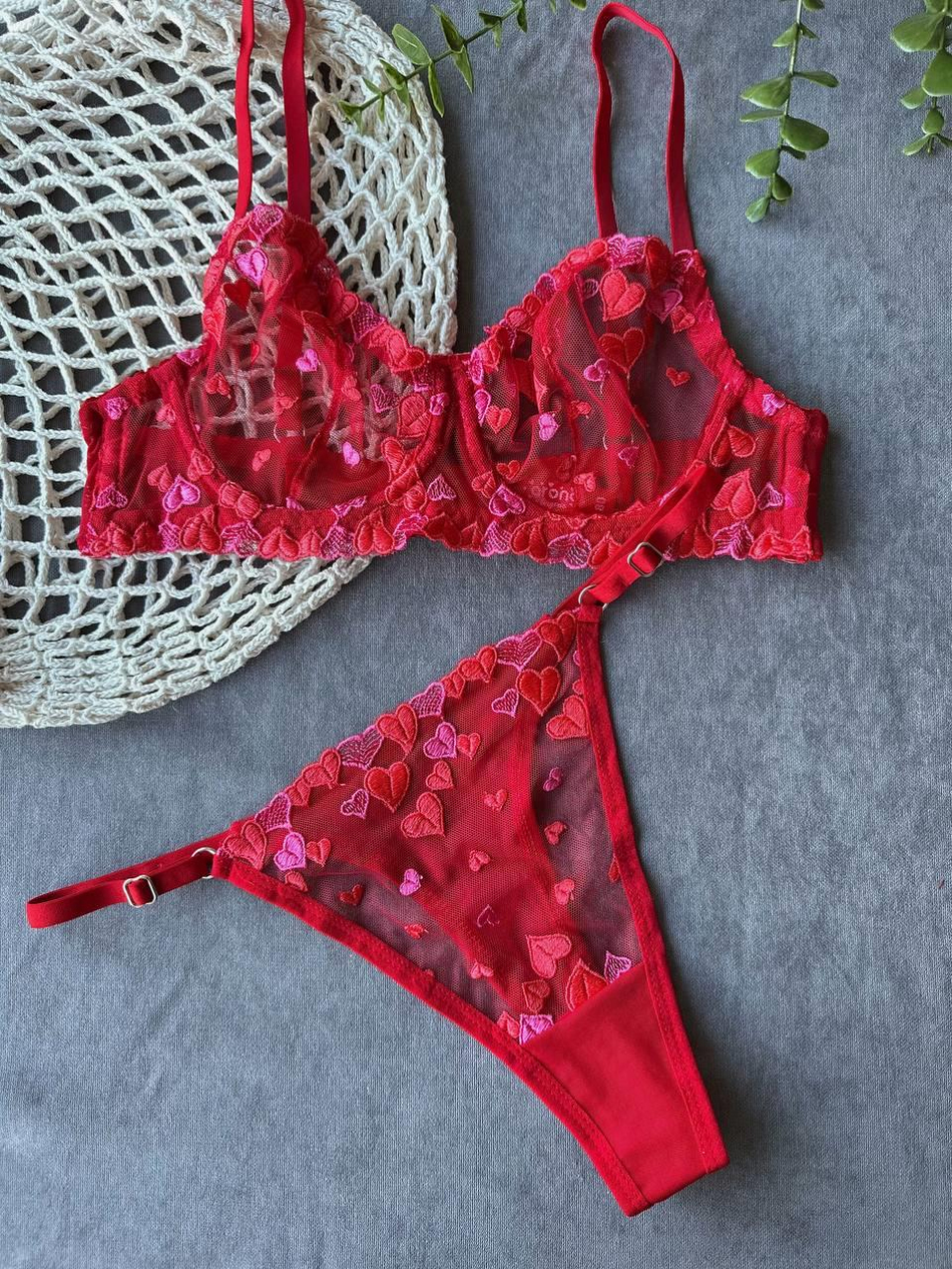 Dantel LOVE B CUP Bralet Takımı 