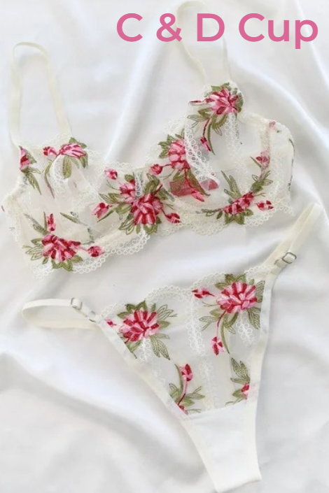DANTEL Şakayık C & D cup Büyük Beden Bralet Takım 
