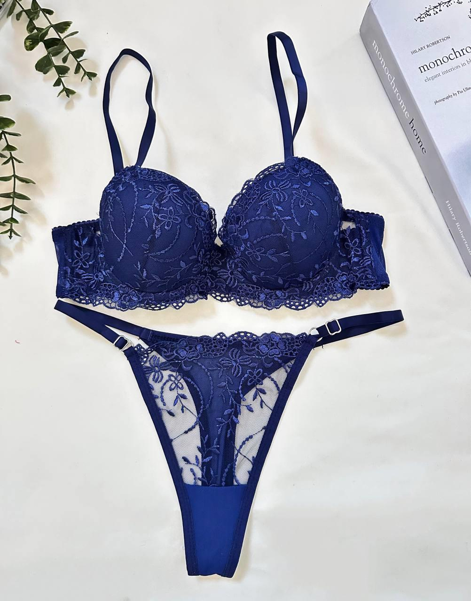 Dark Sky Dantel Push Up Destekli B CUP SütyenTakımı