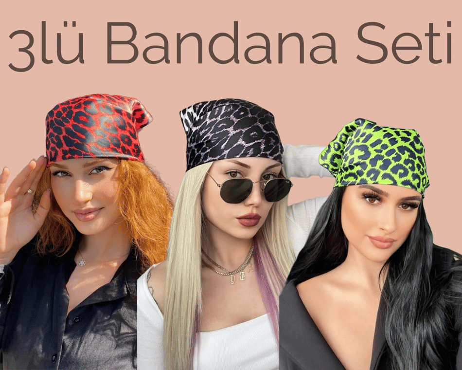 Dantel 3lü Bandana Kombini