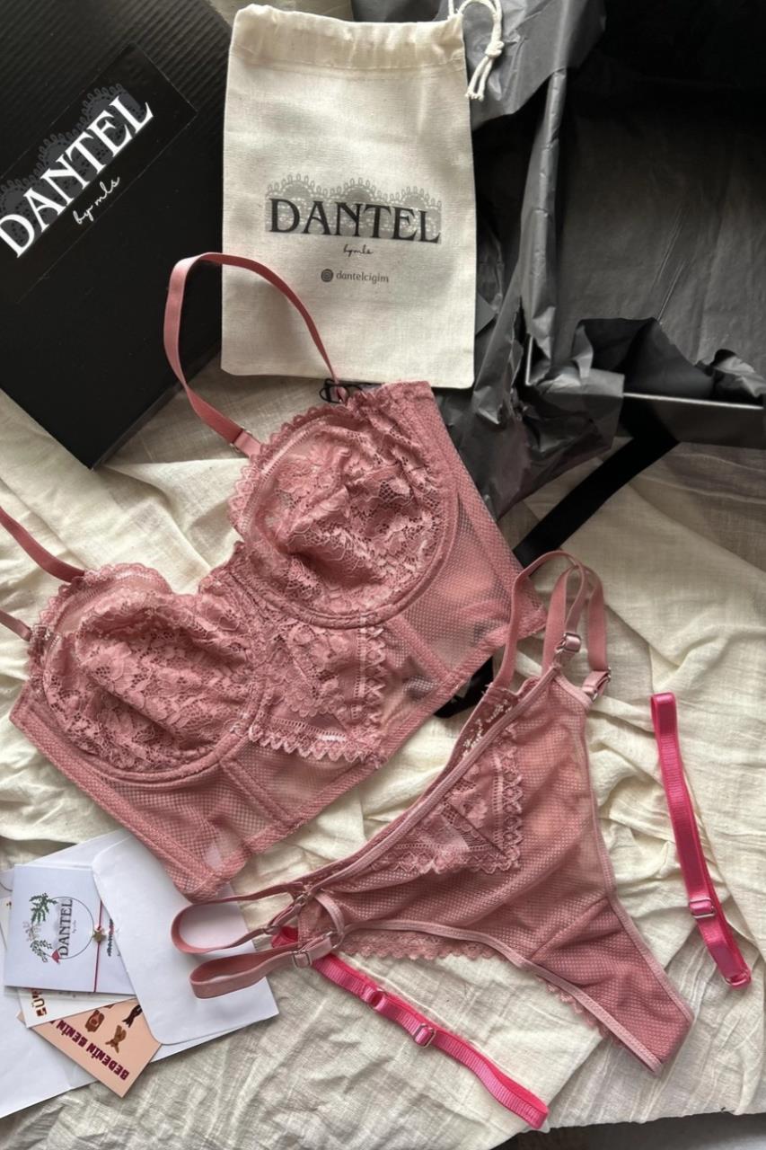 Dantel Büstiyer Takım 
