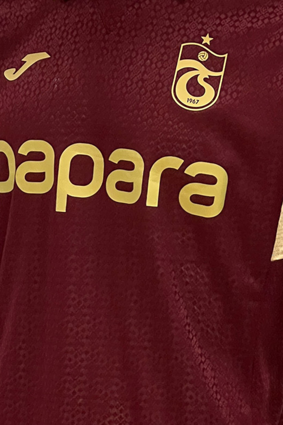 Maillot Trabzonspor Joma Match 2025/2026 - Bordo (Maroon) - Officiel - Neuf Avec étiquettes