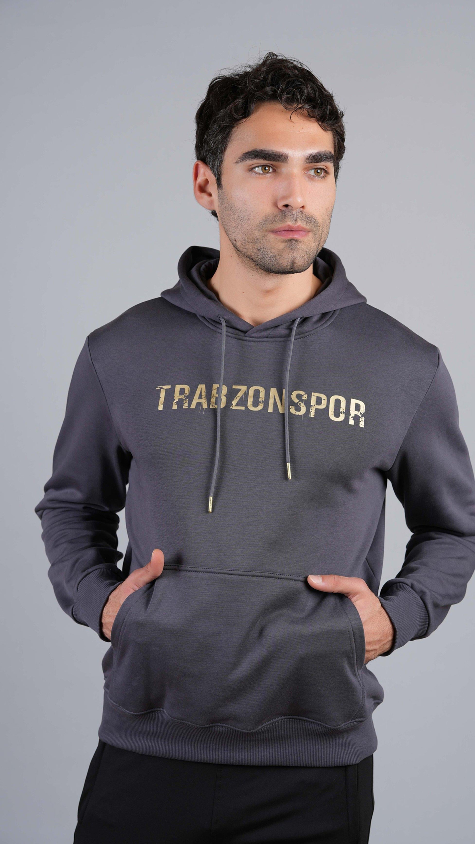 SWEAT KAPŞONLU GOLD BASKILI