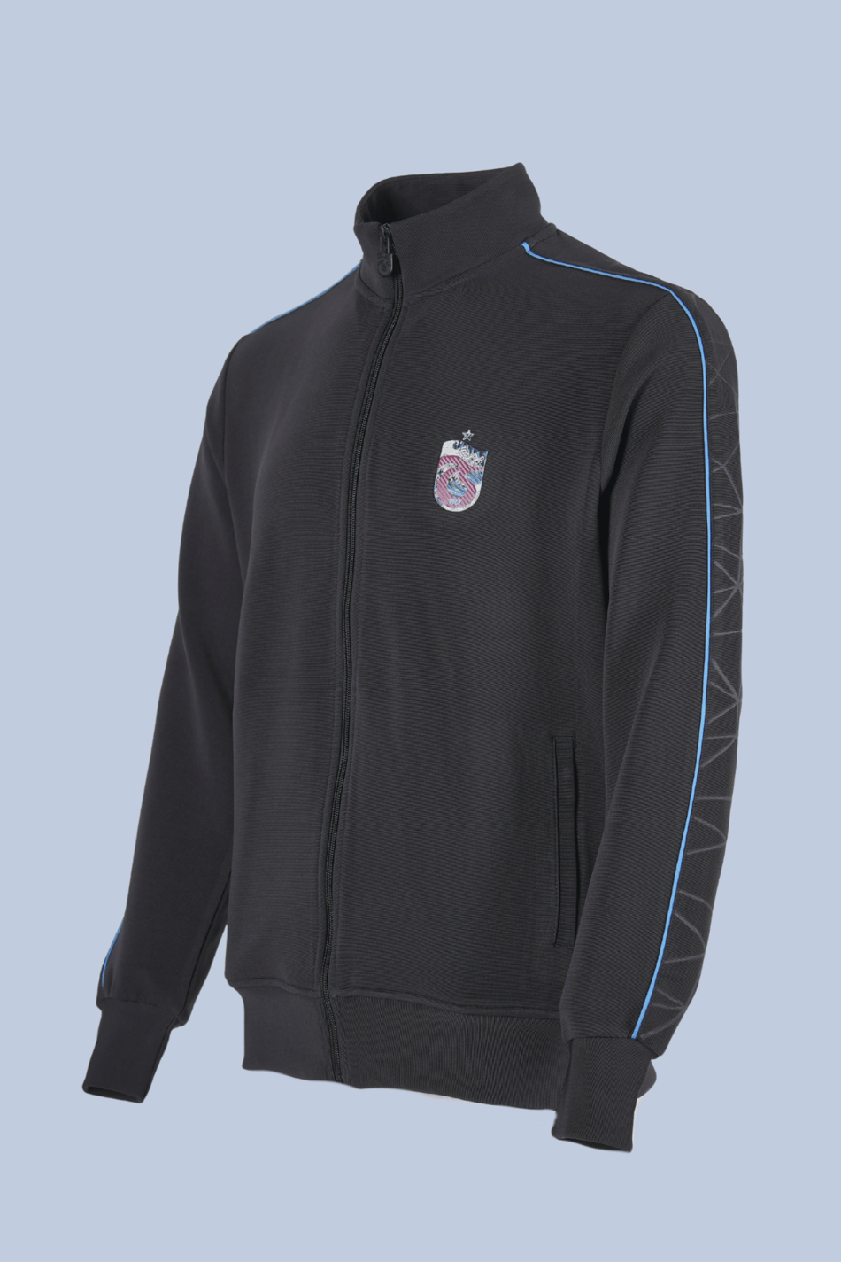 TEK ÜST BORDO MAVİ ŞERİTLİ