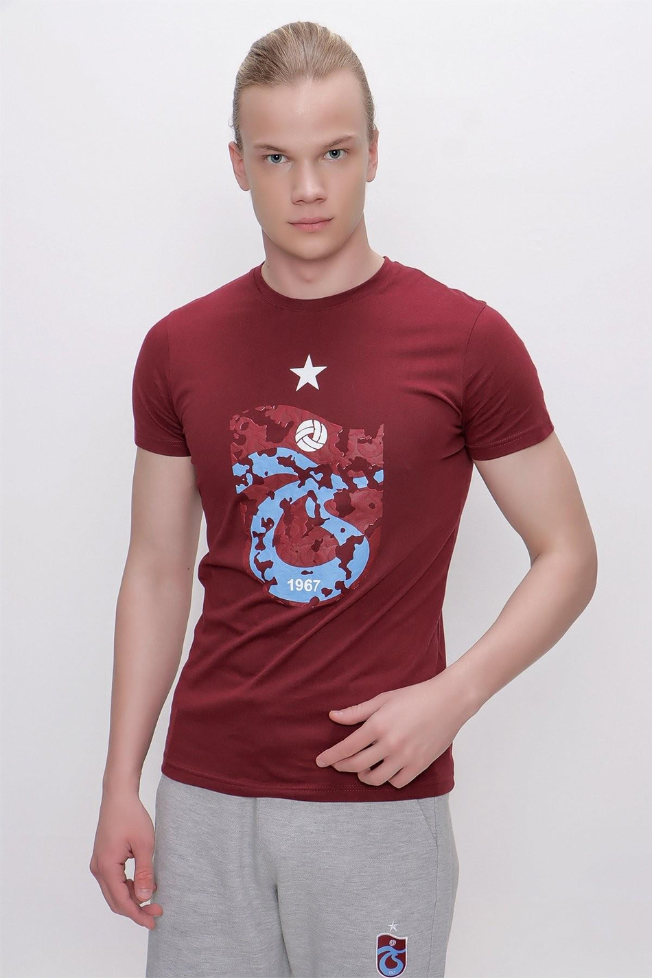 TSHİRT BİSİKLET YAKA ÖNÜ KABARTMA LOGO BASKI