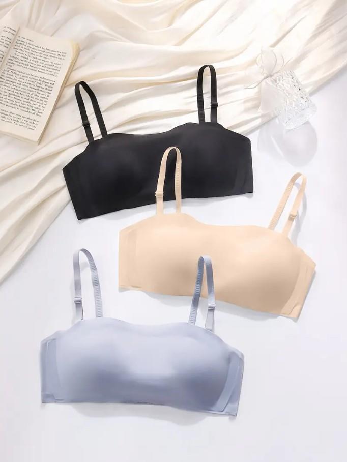 Bulut Lazer Kesim Ten Rengi Straplez Sütyen