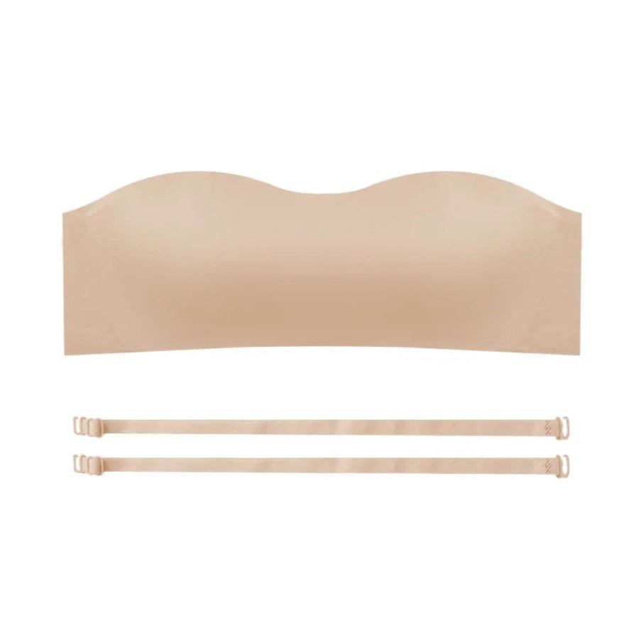 Bulut Lazer Kesim Ten Rengi Straplez Sütyen