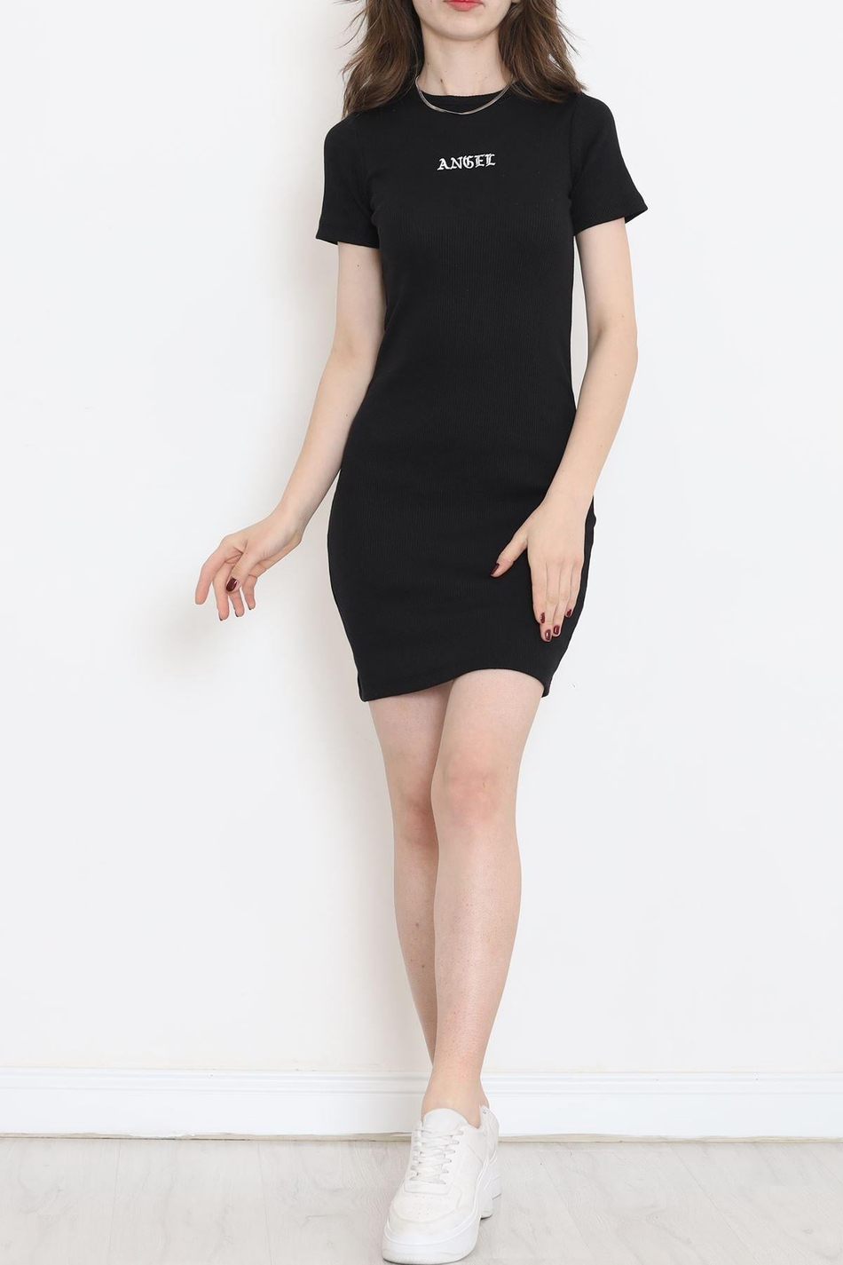 Dantel BABE&ANGEL Serisi Siyah Elbise 