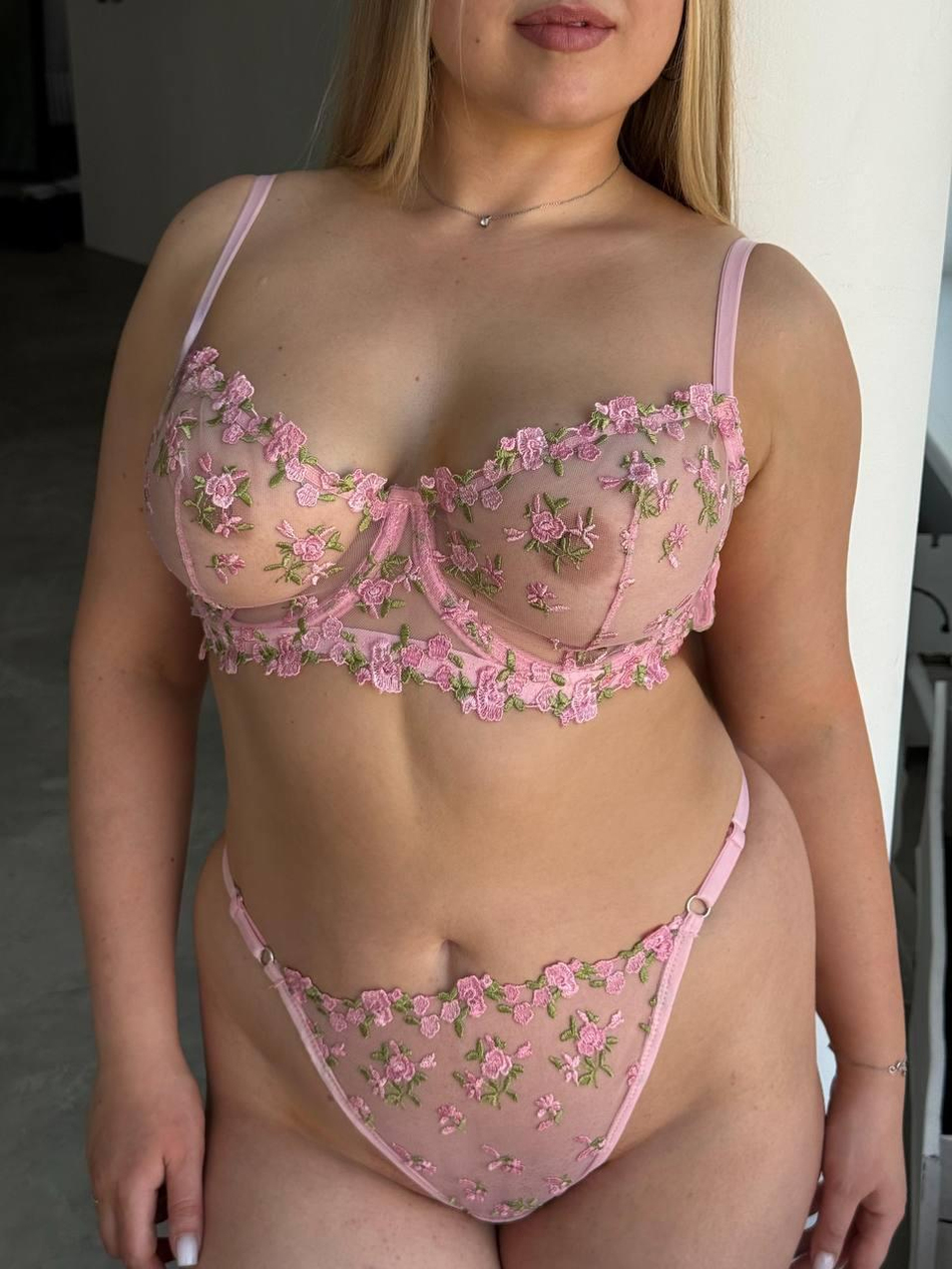 DANTEL Bahar C & D cup Büyük Beden Bralet Takım 
