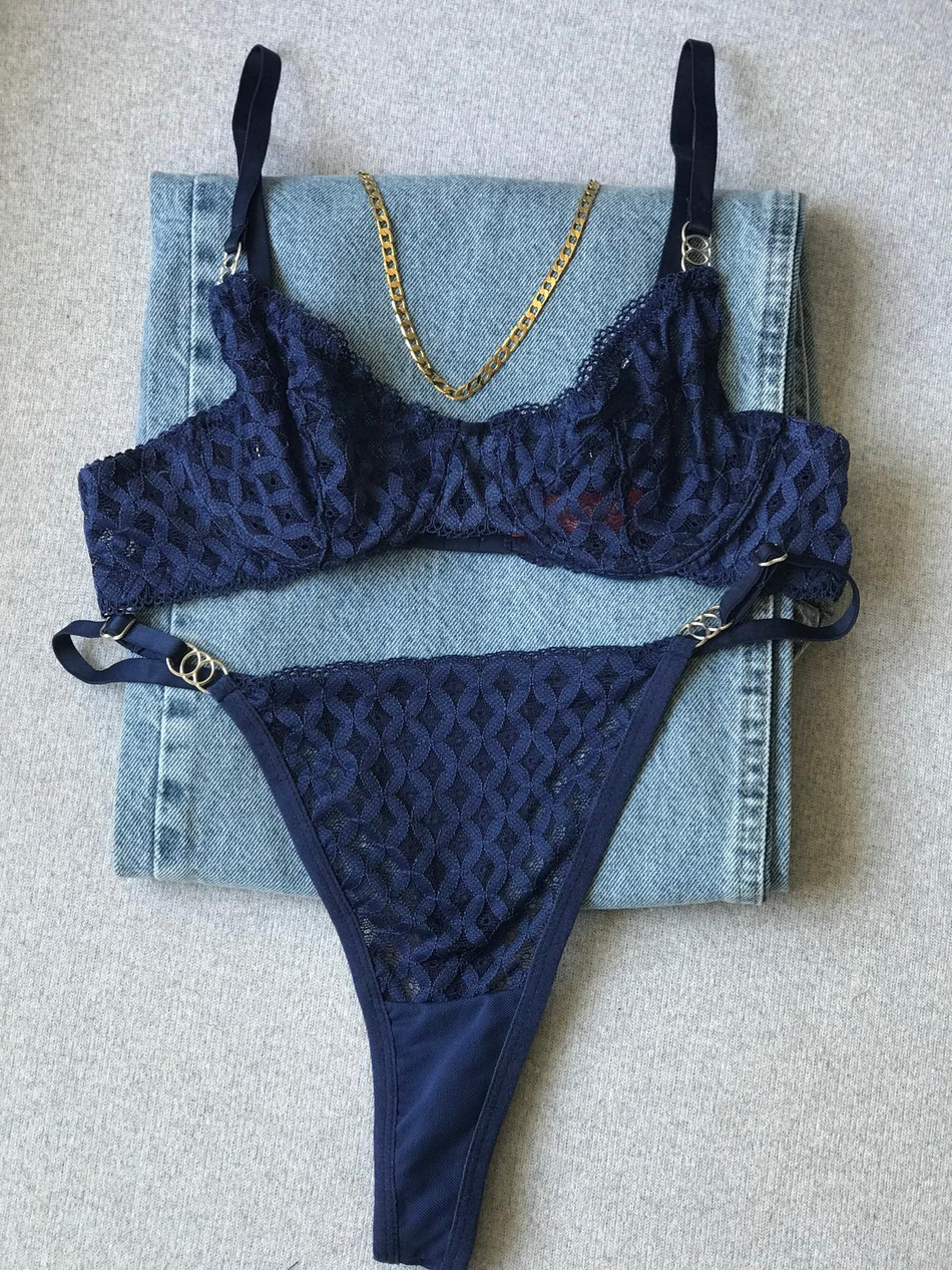 Dantel Dolunay Bralet Takımı