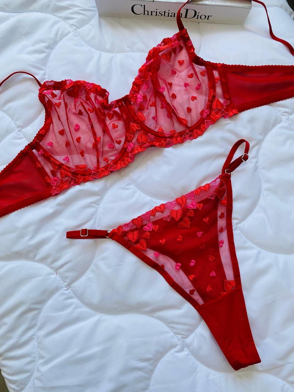 DANTEL Love C & D cup Büyük Beden Bralet Takım 
