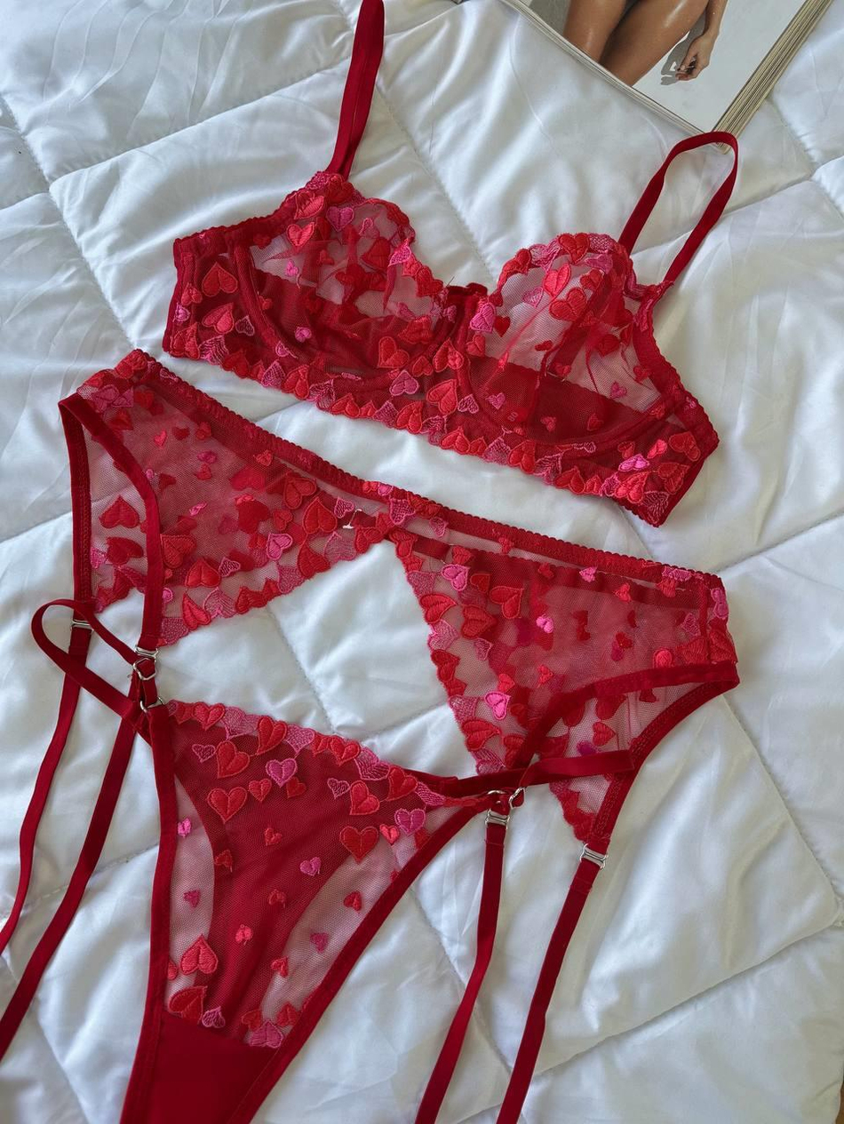 DANTEL Love C & D cup Büyük Beden Bralet Takım 