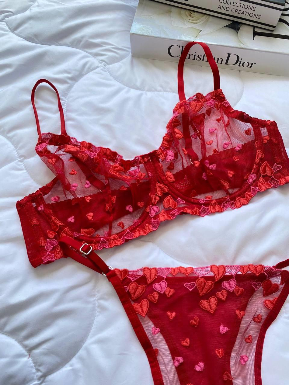 DANTEL Love C & D cup Büyük Beden Bralet Takım 