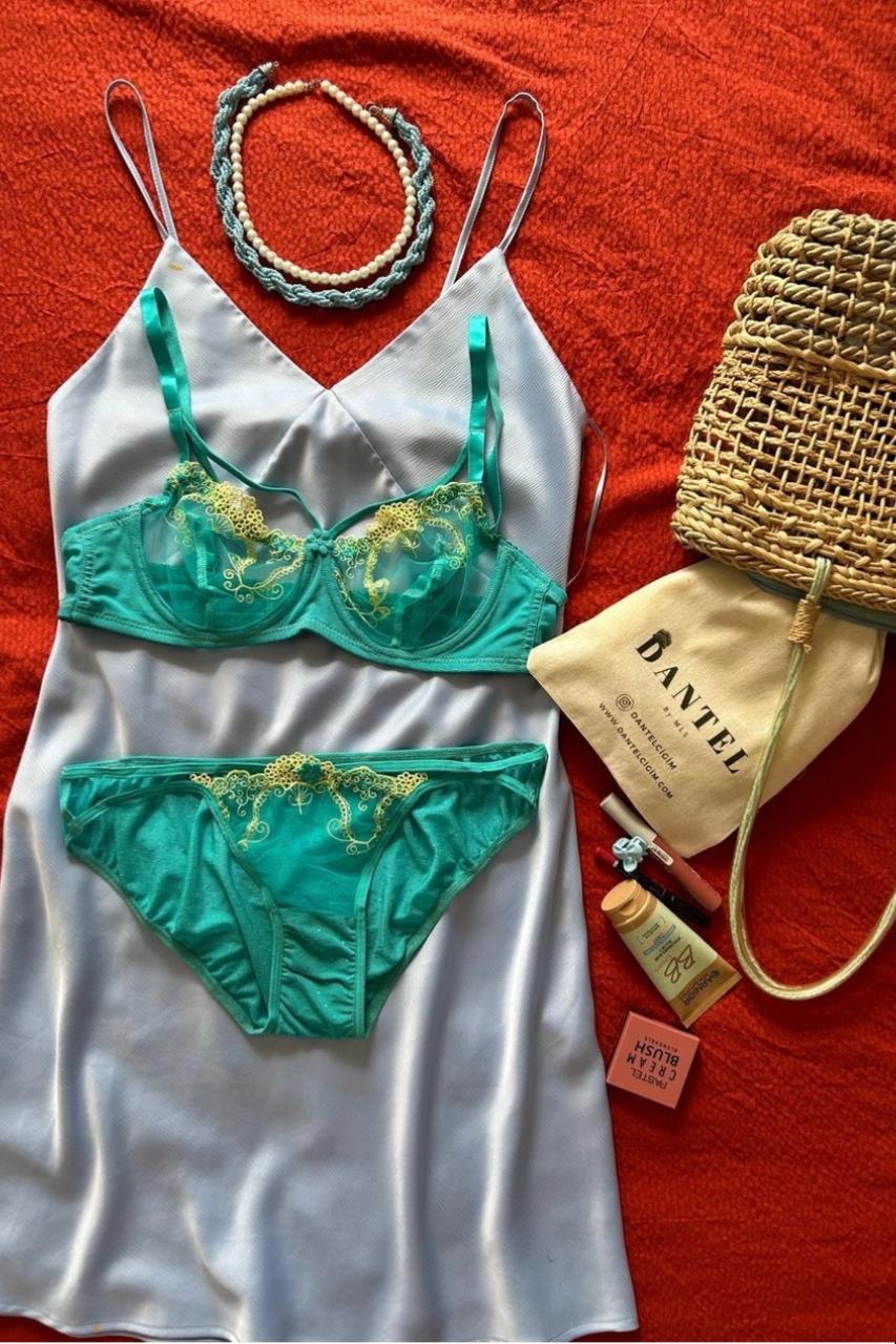 Dantel Okyanus Bralet Takımı 