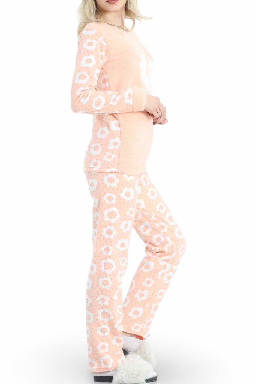 Somon Renkli Pijama Takımı