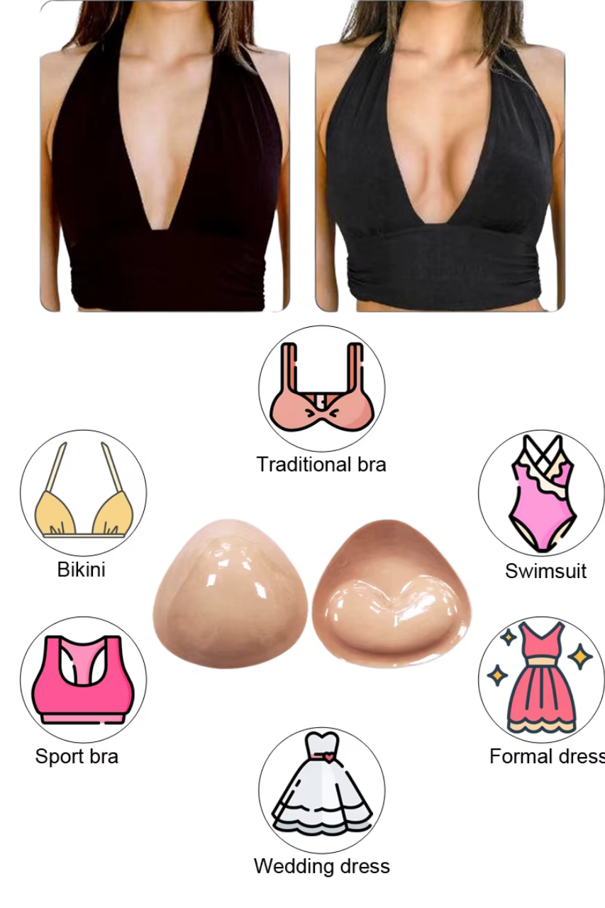 Ten Rengi Ekstra Destekli Çift Taraf Yapışkanlı Push Up Destek Süngeri