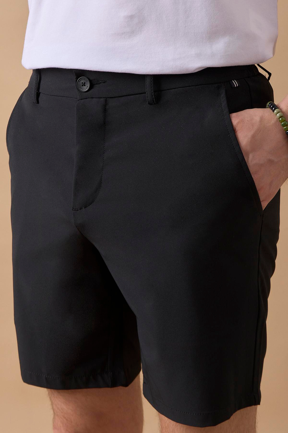 Erkek Siyah Jogger Fit Şort