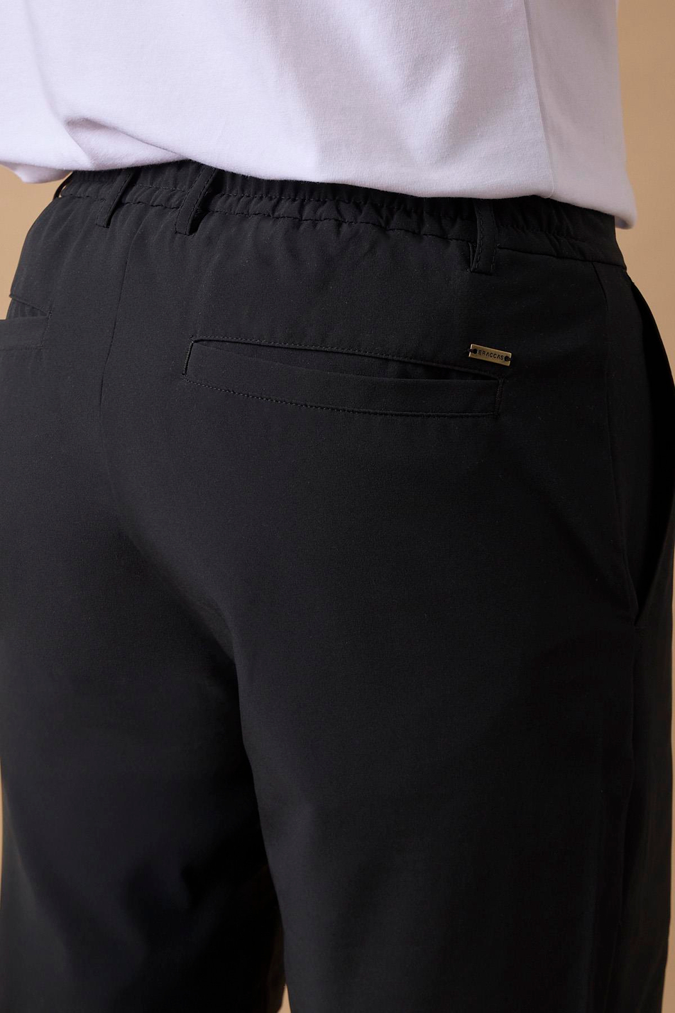 Erkek Siyah Jogger Fit Şort