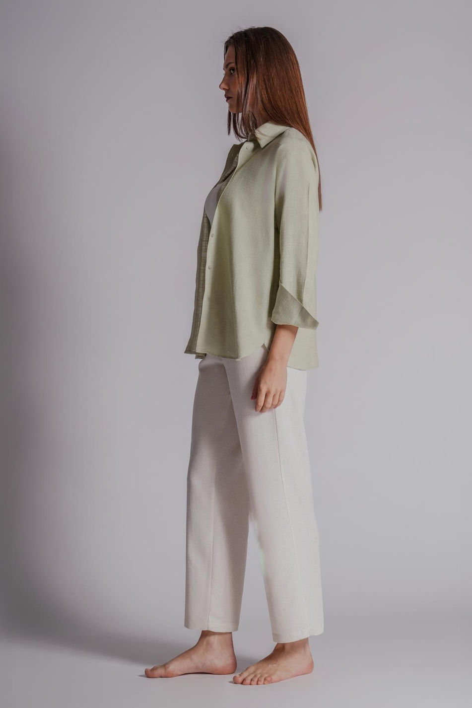  Women LinenBlend Side Pocket Elastic Waist Relaxed Fit Pants  Natural