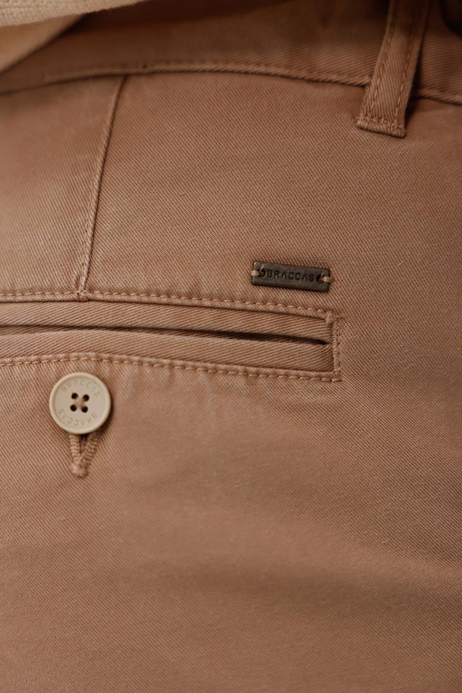 Erkek Vizon Slim Fit Bağcıklı Chino Pantolon